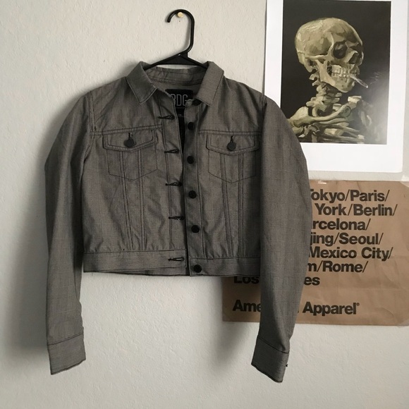 sold UO / cropped plaid jacket - Picture 3 of 5